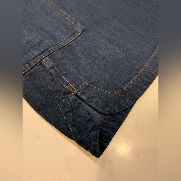 EUC Free People Delicate Detail Denim Mini Shirt Dress – Small - Picture 6 of 11